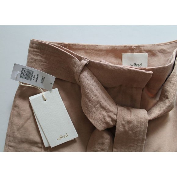 Wilfred Jallade Linen Pants Roebuck Size 8 Iconic Trousers NWT Aritzia - Picture 6 of 6